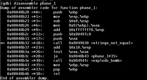 Binary Bomb Phase 1
